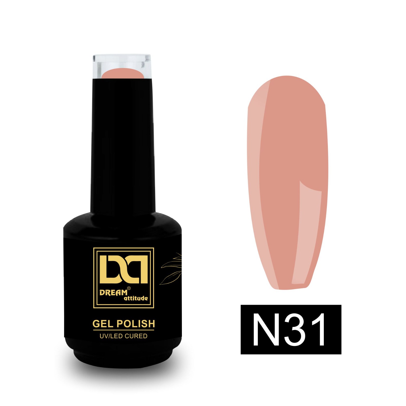 Unveil Artistry with Dream Attitude Crackle Gel Polish 15ml N-31 to N-36